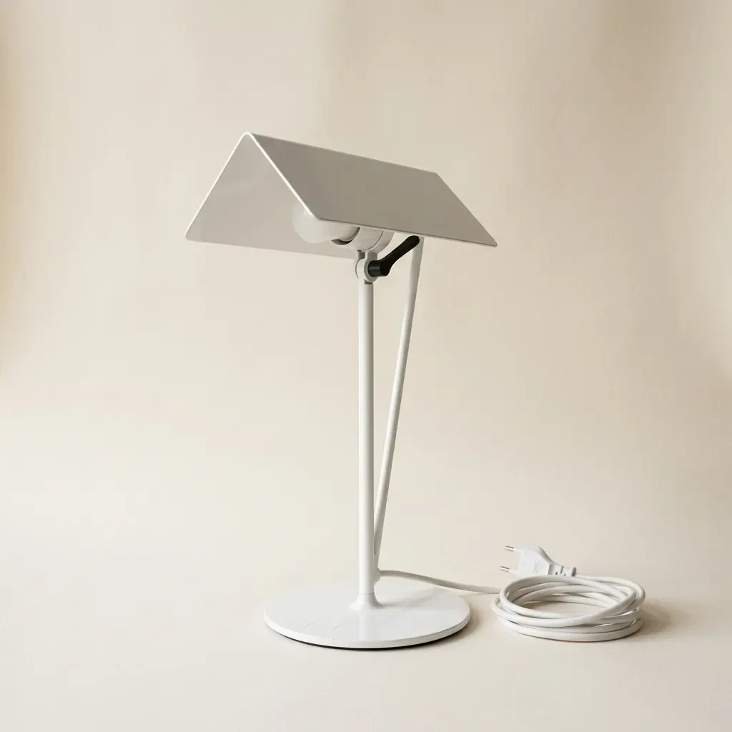 Lampada Flos Tab bianca da tavolo