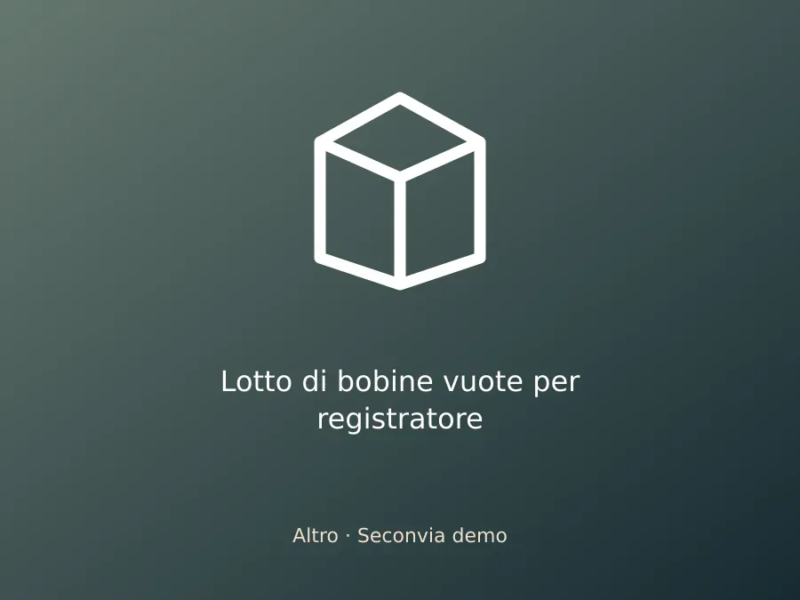 Lotto di bobine vuote per registratore