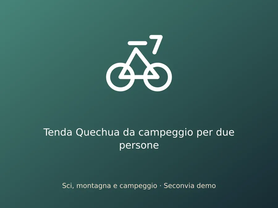 Tenda Quechua da campeggio per due persone