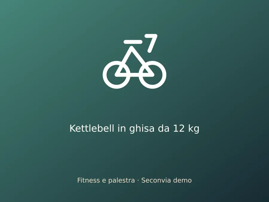 Kettlebell in ghisa da 12 kg