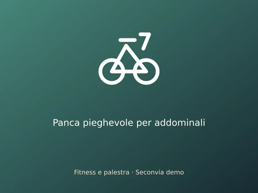 Panca pieghevole per addominali