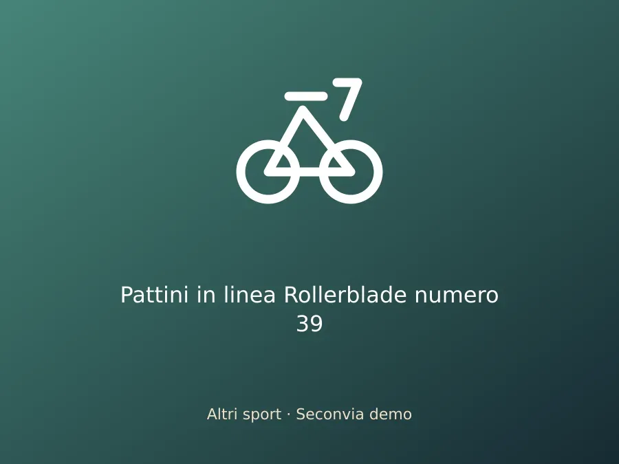 Pattini in linea Rollerblade numero 39