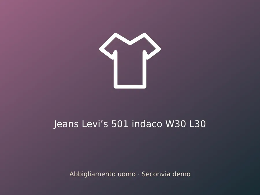 Jeans Levi’s 501 indaco W30 L30