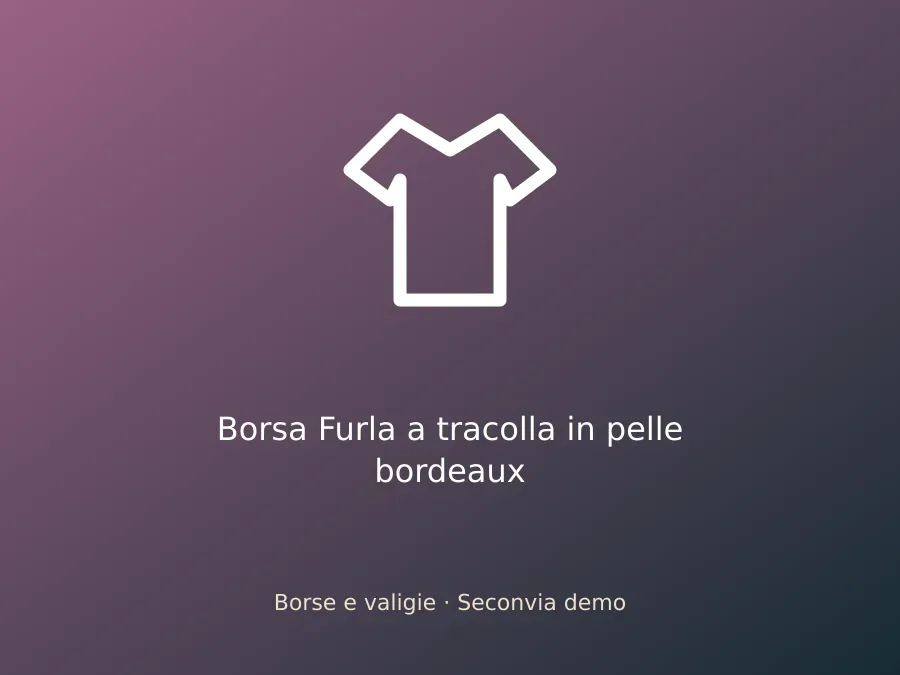 Borsa Furla a tracolla in pelle bordeaux