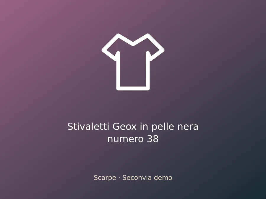 Stivaletti Geox in pelle nera numero 38