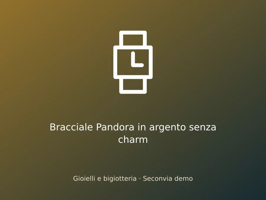 Bracciale Pandora in argento senza charm