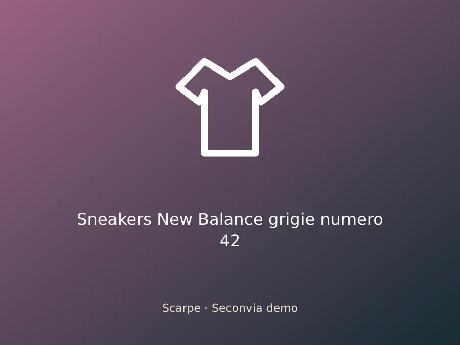 Sneakers New Balance grigie numero 42