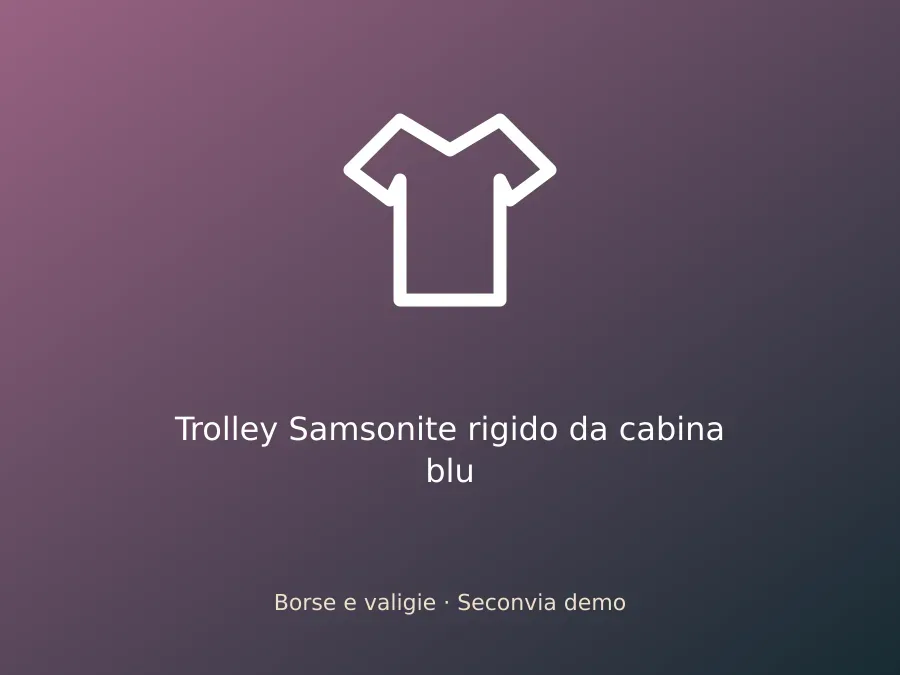 Trolley Samsonite rigido da cabina blu