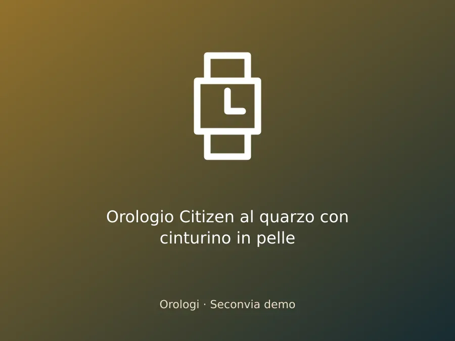 Orologio Citizen al quarzo con cinturino in pelle