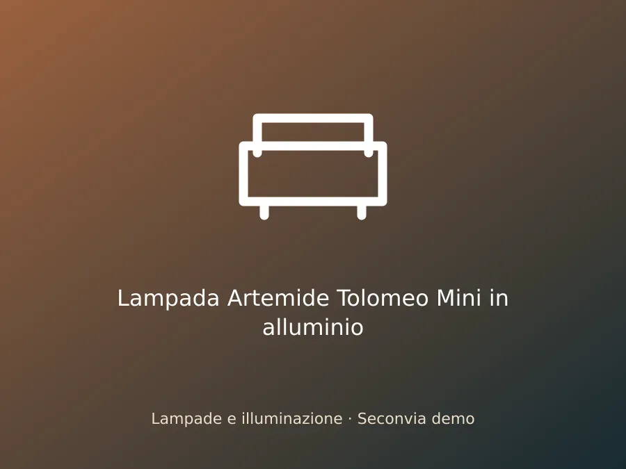 Lampada Artemide Tolomeo Mini in alluminio