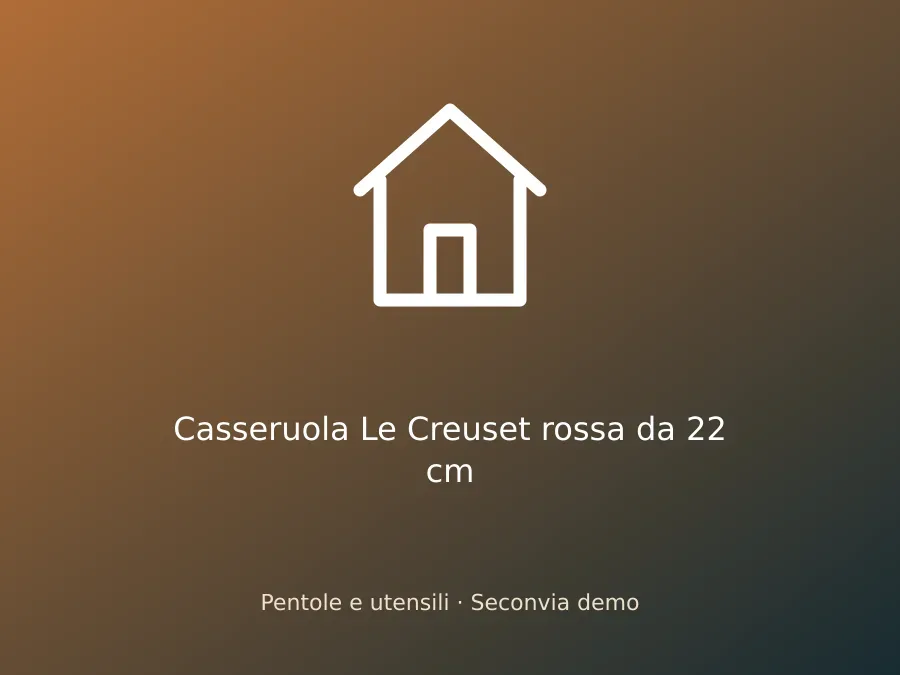 Casseruola Le Creuset rossa da 22 cm