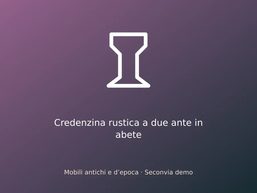 Credenzina rustica a due ante in abete