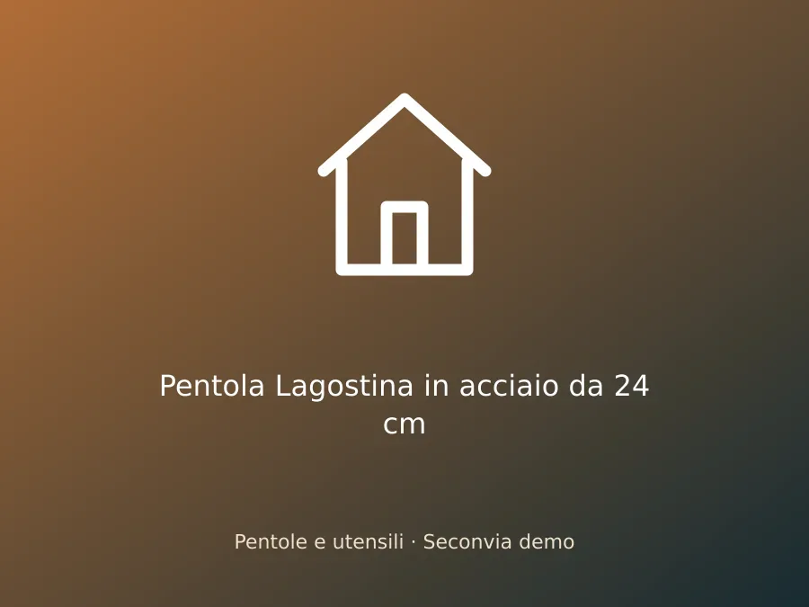 Pentola Lagostina in acciaio da 24 cm