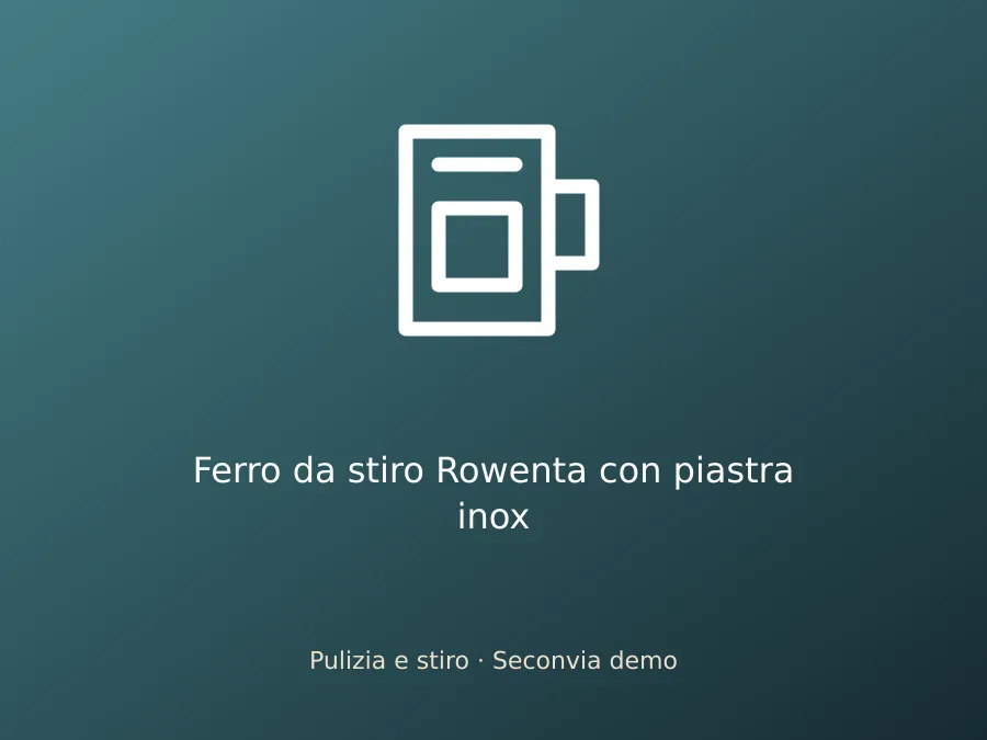 Ferro da stiro Rowenta con piastra inox