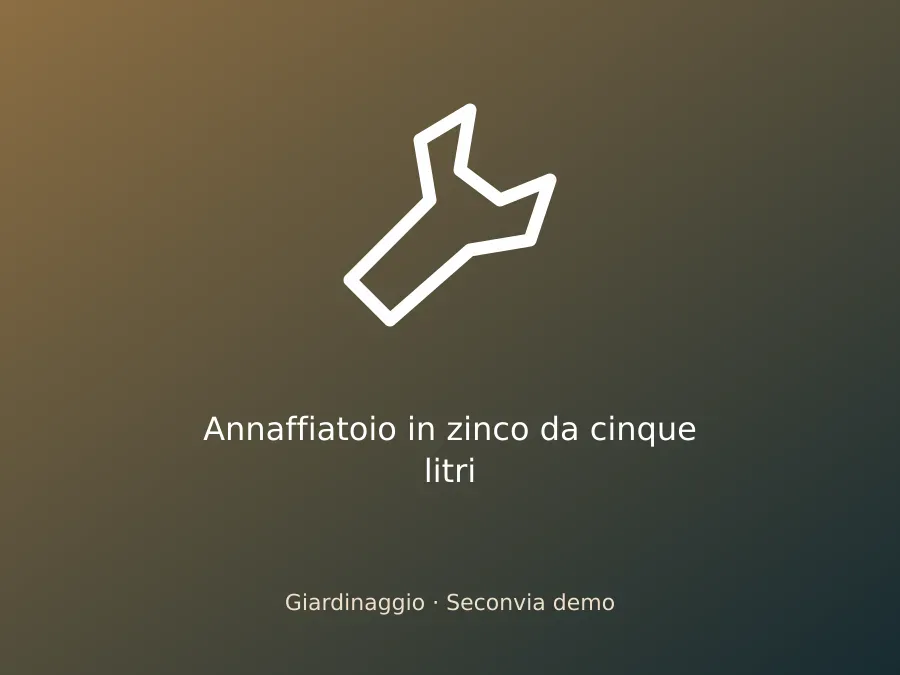 Annaffiatoio in zinco da cinque litri