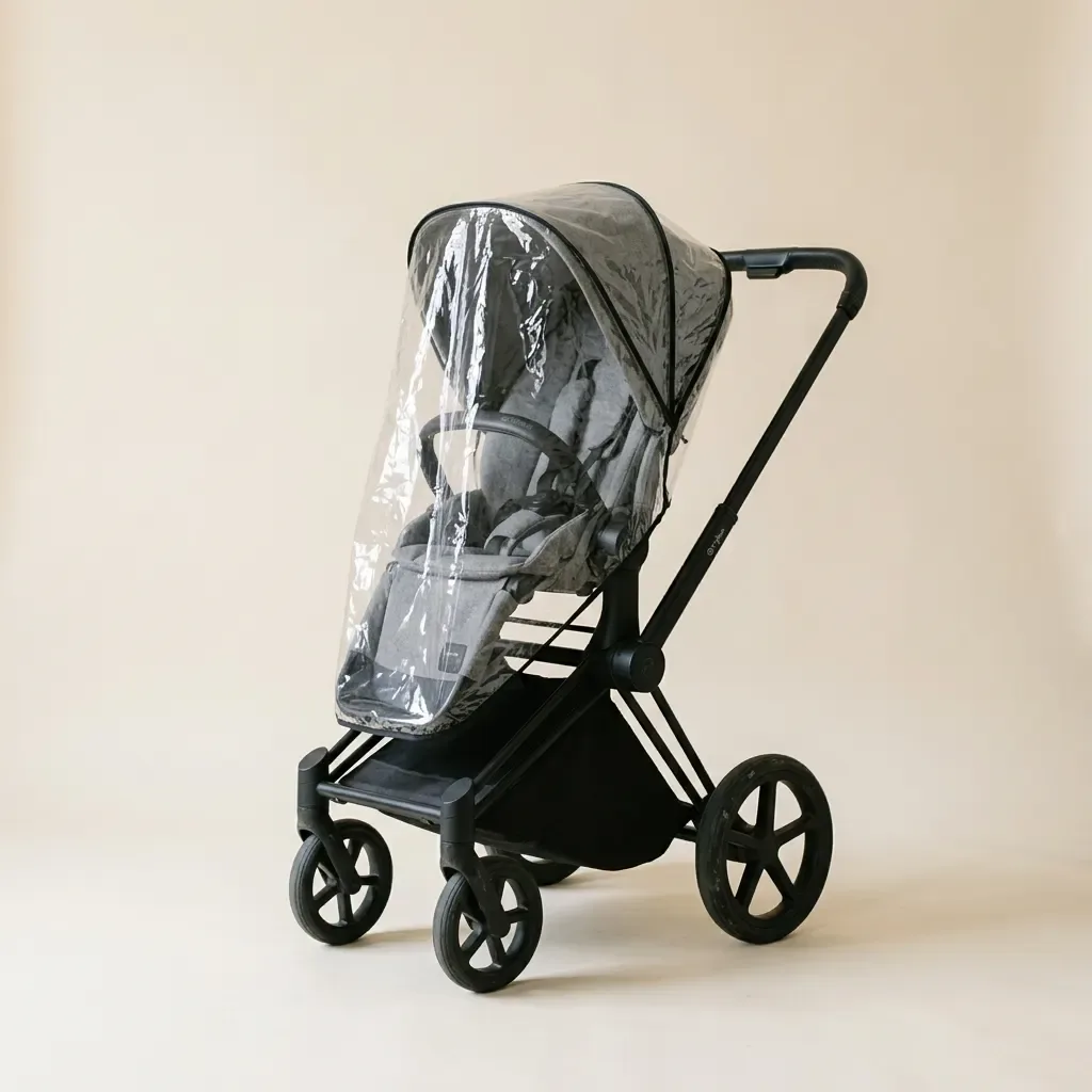 Passeggino Cybex Priam grigio con parapioggia