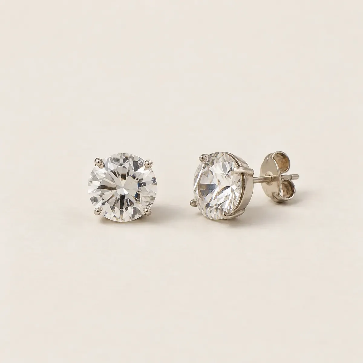 Orecchini Swarovski a bottone con cristallo